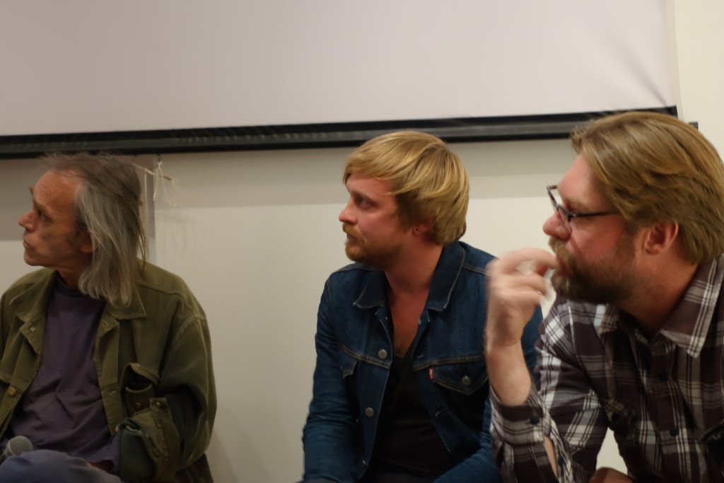 Gary Herselman, Francois van Coke and Andries Bezuidenhout take part in a panel discussion at the Shifty September celebrations. September 2014.